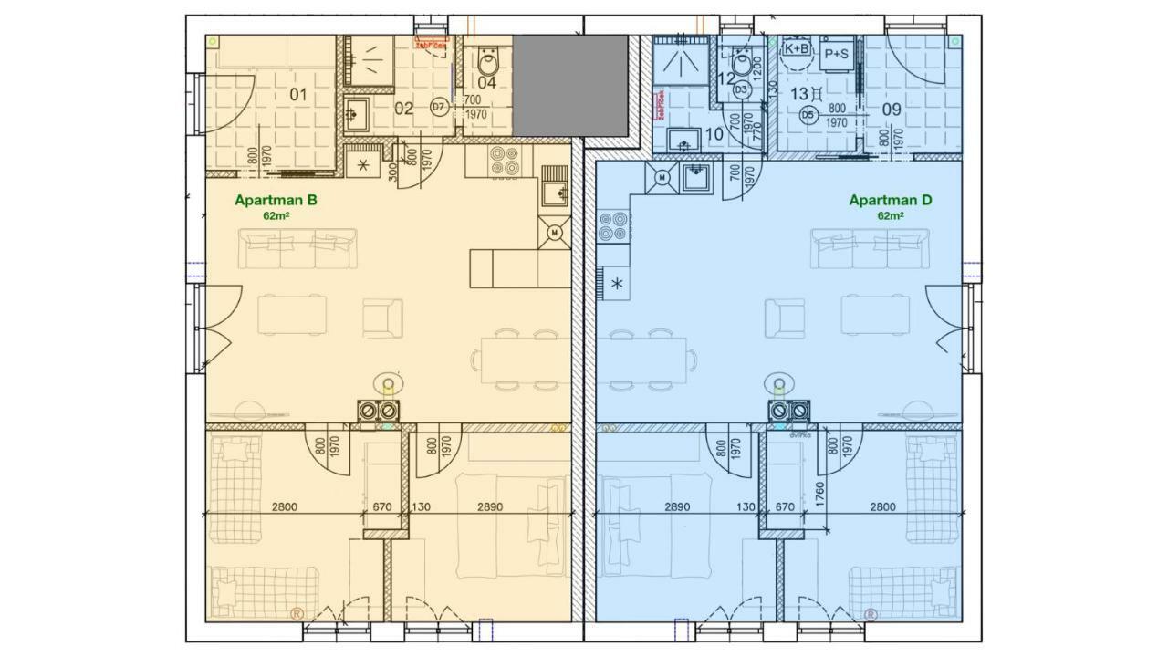 Apartmany Bd โบจิดาร์ ภายนอก รูปภาพ